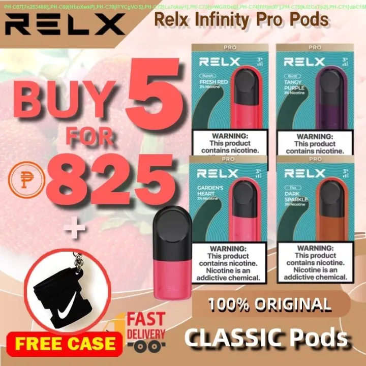 Single Pod RELX Infinity Pro Pods Relx Pod RELX Infinity Pods Fresh Red