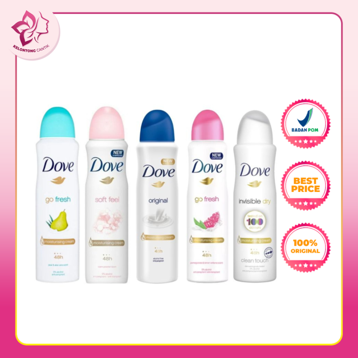 DOVE Deodorant Body Spray Original 150ml Series Lazada Indonesia