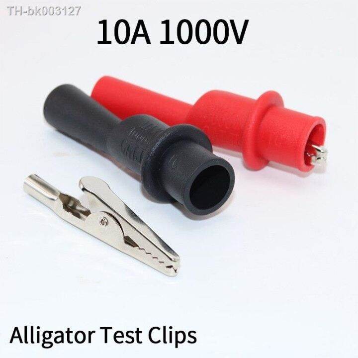 1 5 Pairs Alligator Crocodile Test Clips Clamps For Multimeter Test