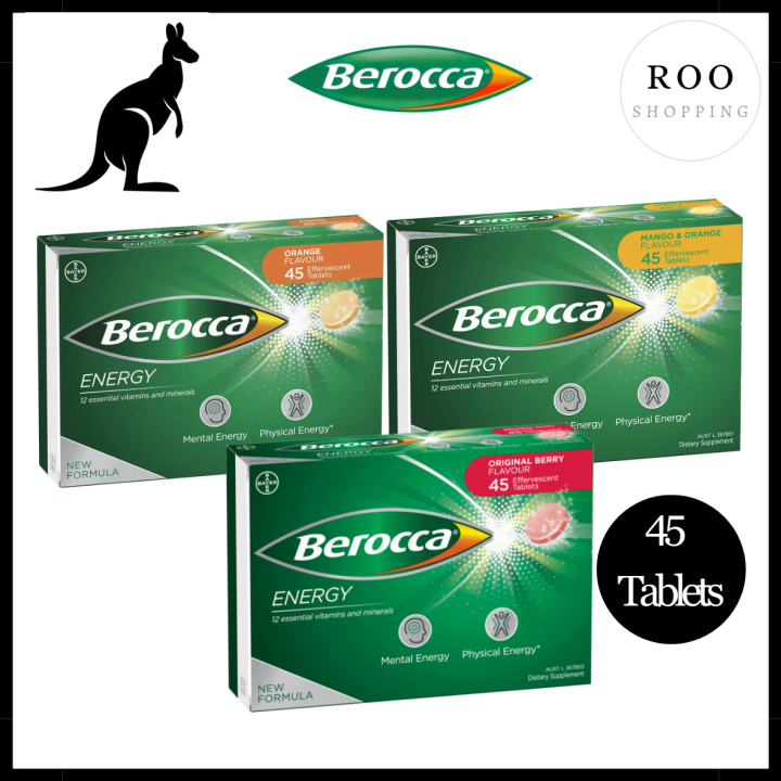 Berocca Australia Vitamin C Vitamin B Zinc Effervescent Tablets