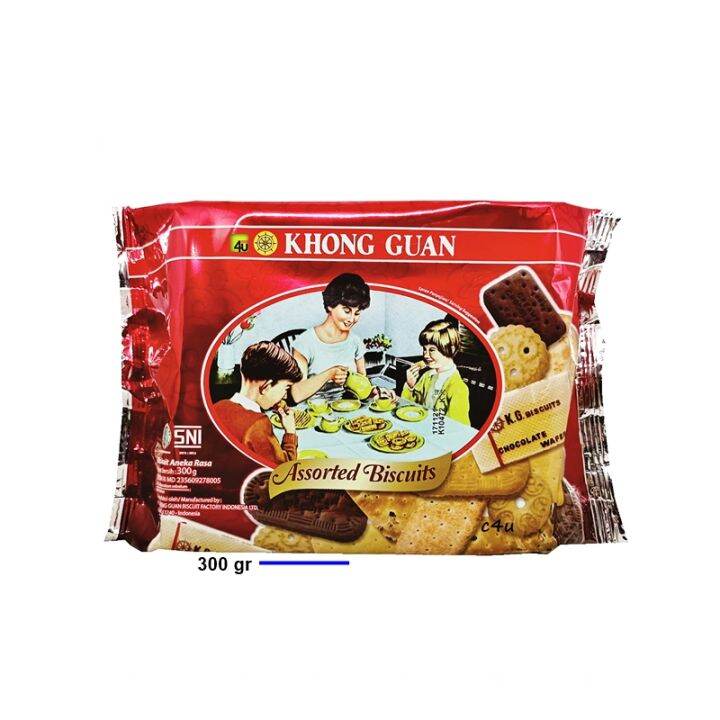 Khong Guan Assorted Biscuits 300 Gr MERAH Lazada Indonesia