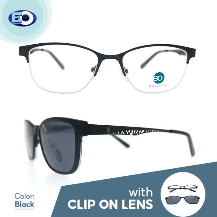 Eo Eyewear Clip On Emma Frame With Free Multicoated Lens Non Graded