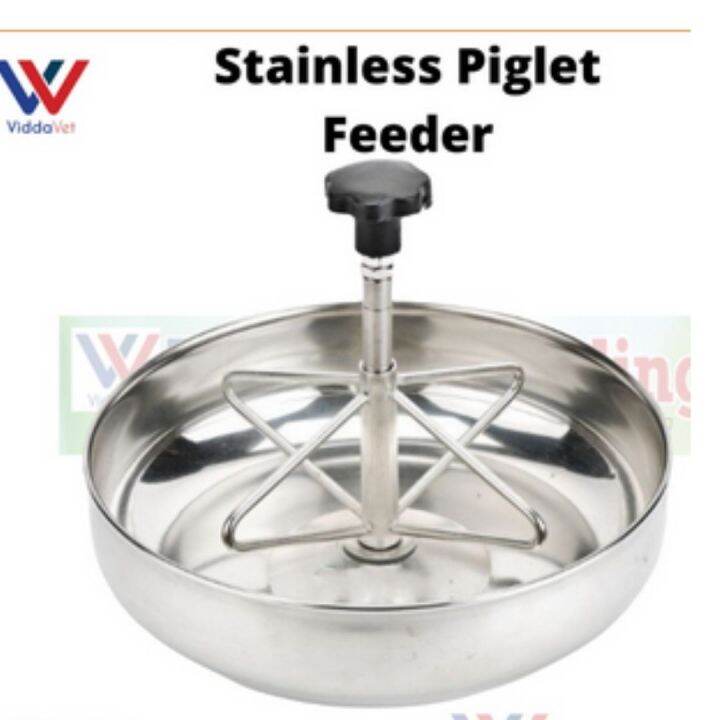 Piece Stainless Steel Piglet Feeding Sow Milk Trough Food Tray Pig