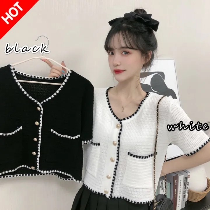 Korean Knitted Top Blouse Office Top Lazada Ph