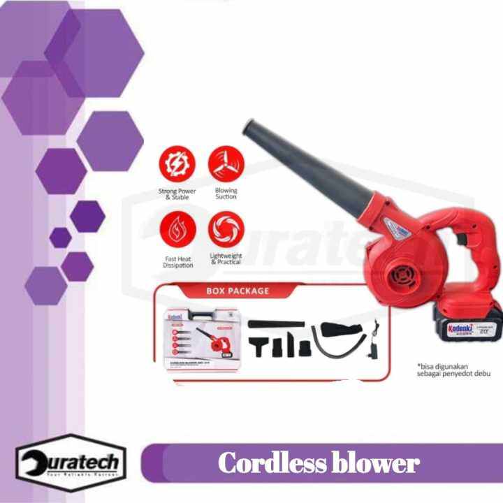 Cordless Blower Kodenki Blower Tangan Baterai Vacum Cleaner Sedot Tiup