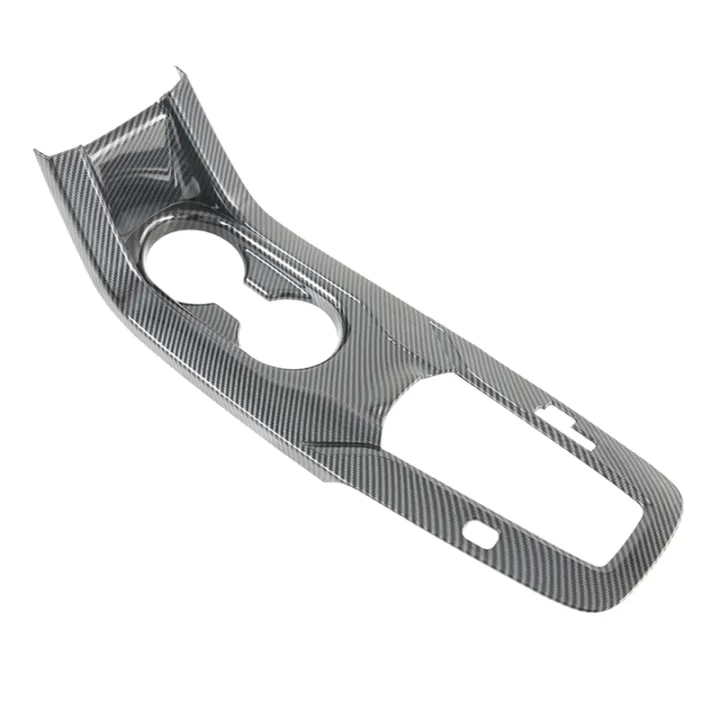 Car Abs Carbon Fiber Gear Shift Panel Frame Cover Decoration For Toyota