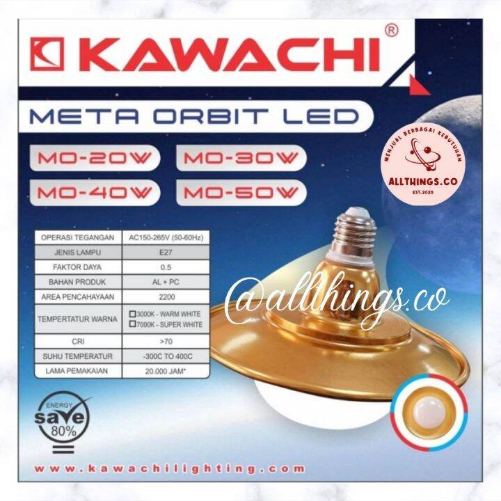 LAMPU LED KAWACHI META ORBIT 50 WATT MO 50 SUPER WHITE Lazada Indonesia