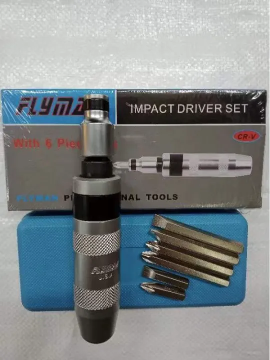 D Y Flyman Pcs Impact Driver And Bits Screw Driver Lazada Ph