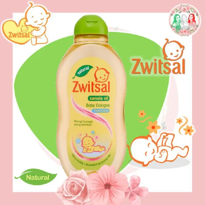 Zwitsal Natural Canola Oil Baby Cologne Floral Kisses 100mL 100