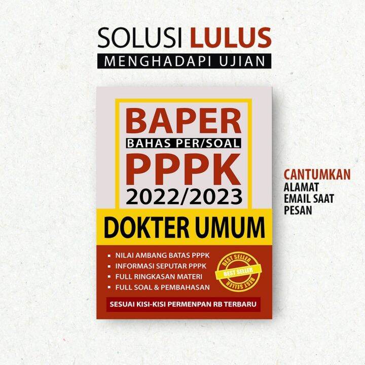 BAHAS PER SOAL PPPK DOKTER UMUM 2022 Lazada Indonesia