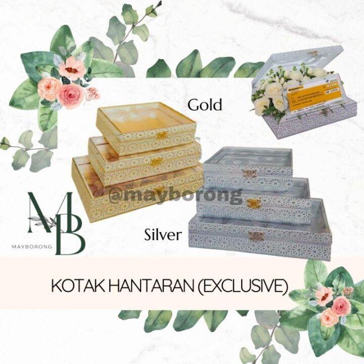 Kotak Hantaran Exclusive Dulang Kayu Canggih Wooden Jewelry Box Bekas