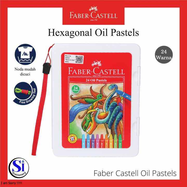 Crayon Hexagonal Oil Pastel Faber Castell Warna Original Lazada