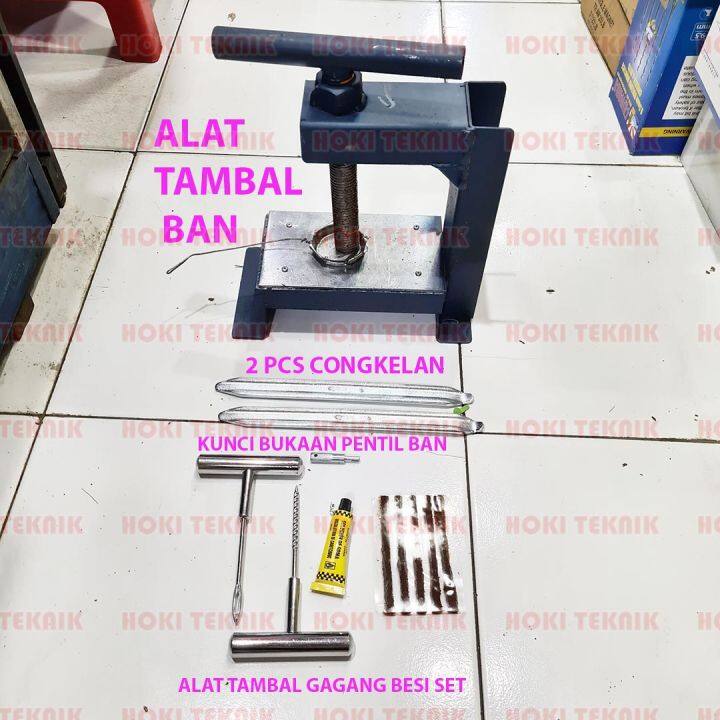 Paket Alat Bengkel Tambal Press Ban Bakar Dan Congkel Ban Tubelesss