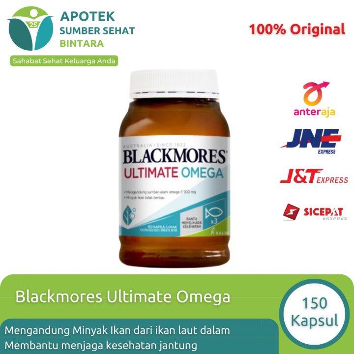 Blackmores Ultimate Omega BPOM Kalbe 150 Kapsul Lunak Lazada Indonesia