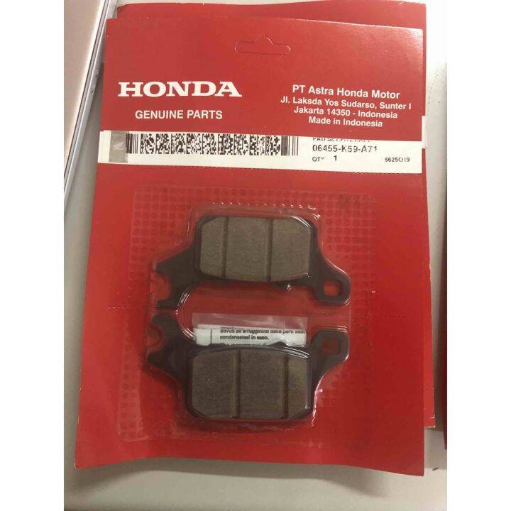 Front Brake Pads 06455k59a71 For Click 125 V2 And Click 150 V2 V3 And