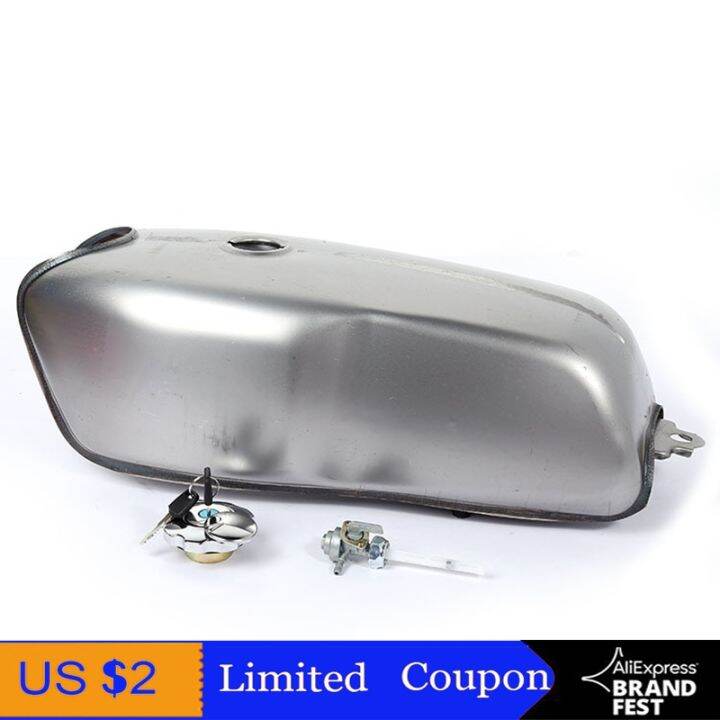 9L 2 4Gal Vintage Cafe Racer Gas Tank Universal Motorcycle Fuel Tank