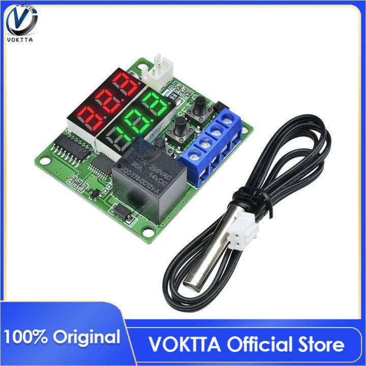 VOKTTA W1209S DC 12V Asli Modul Relay Kontrol Saklar Regulator