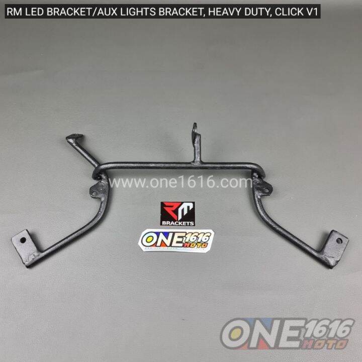 RM LED BRACKET CLICK V1 AUXILLIARY LIGHTS BRACKET BLACK POWDER COATED