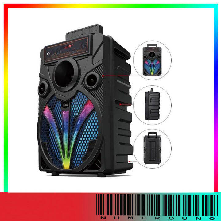 Speaker Bluetooth Kimiso QS 7806 Karoke Free Mic Remote Lazada