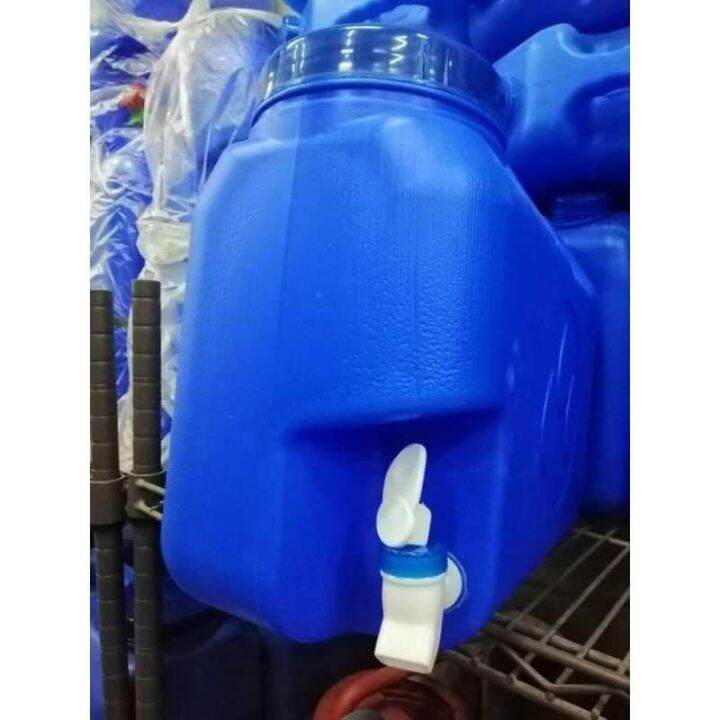 Liters Slim Water Gallon Mineral Water Container With Faucet Blue