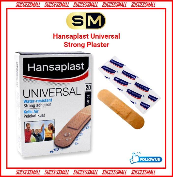 Hansaplast Universal Water Resistant Strong Adhesion Plaster 20 Pcs