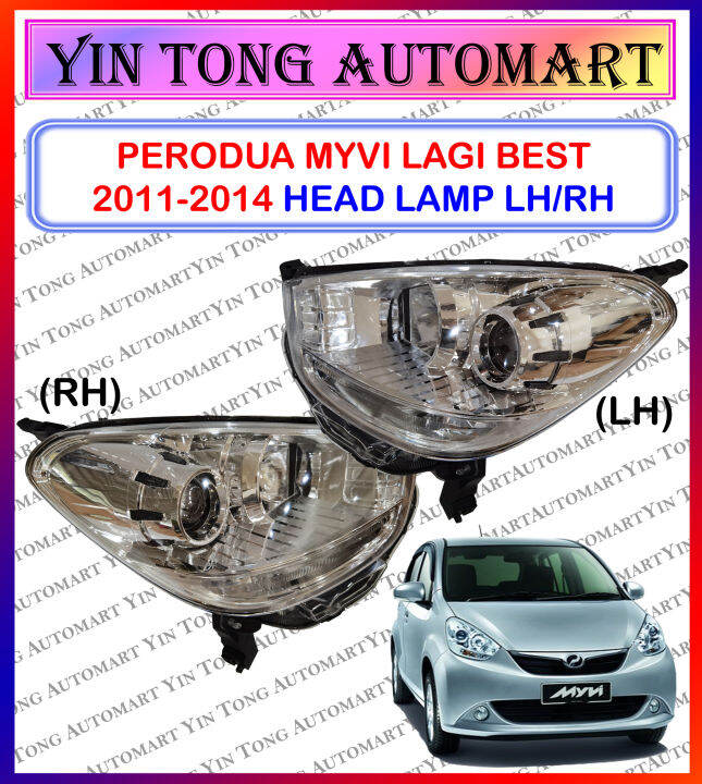 Perodua Myvi Lagi Best Head Lamp Lampu Depan With Or Without