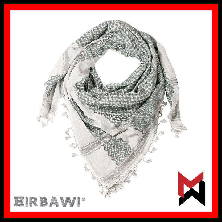 Hirbawi Kufiya Nablus Dark Gray Authentic Made In Palestine