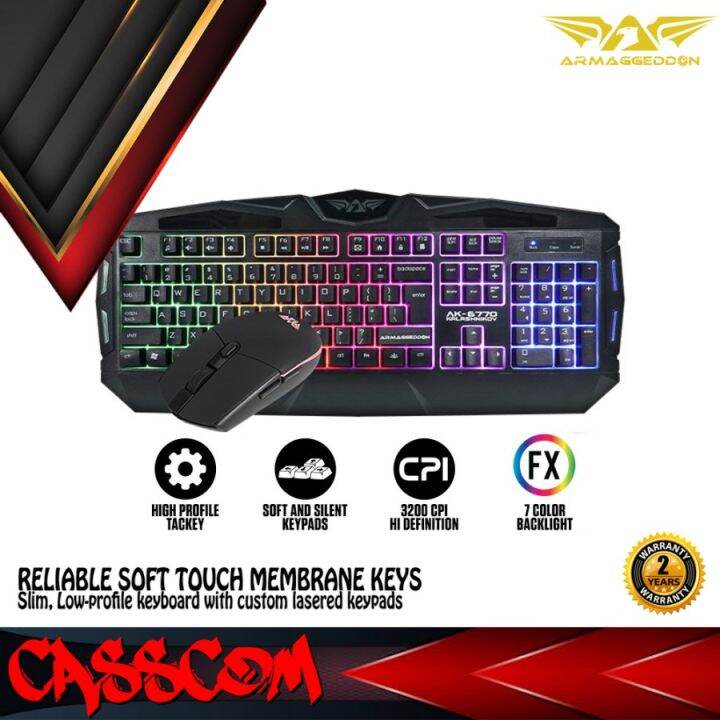 Armaggeddon Keyboard Mouse Headset Gaming Combo AK6770 Kalashnikov