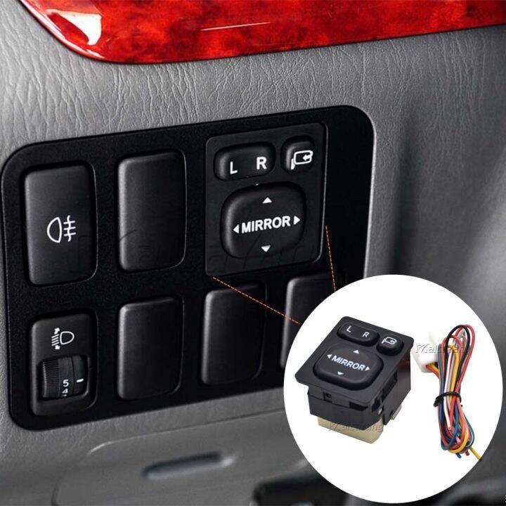 Car Electric Rear View Folding Mirror Control Switch For Toyota Corolla