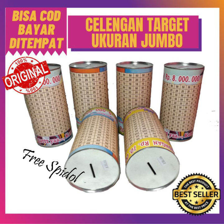 Celengan Target Ukuran L Jumbo Celengan Target Murah Celengan