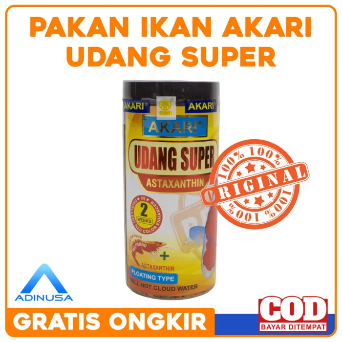 Pakan Ikan Hias Akari Udang Super Red Astaxanthin Baby Shrimp Gram