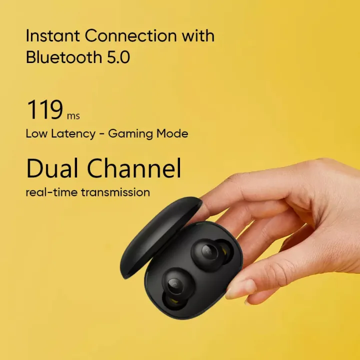 Realme Buds Q TWS Earphone Nirkabel Stereo 5 0 Kontrol Sentuh Cerdas