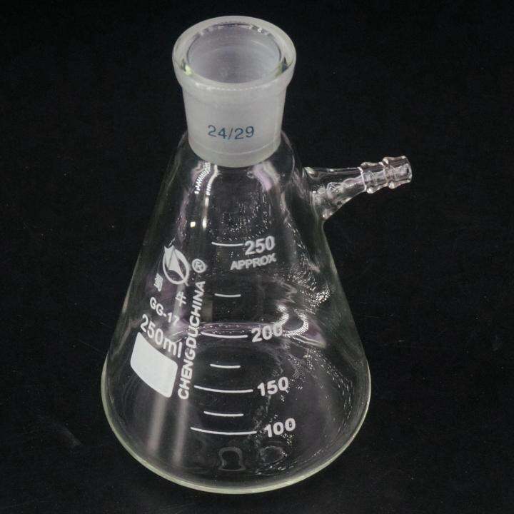 250ml 24 29 Ground Joint Borosilicate Glass Conical Filter Flask With