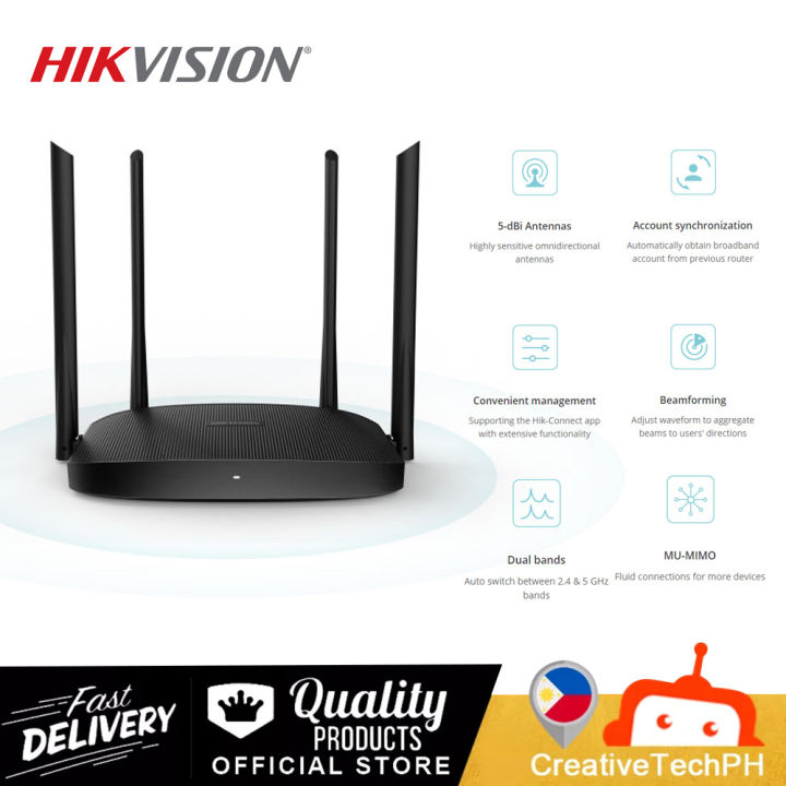 Hikvision WR12GC DS 3WR12GC 1200 Mbps Gigabit Dual Band 11 AC WiFi 5