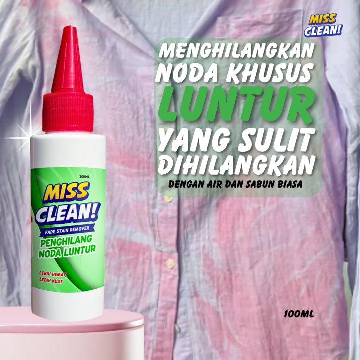 Cairan Penghilang Noda Luntur Baju Pakaian Membandel Paling Ampuh Miss