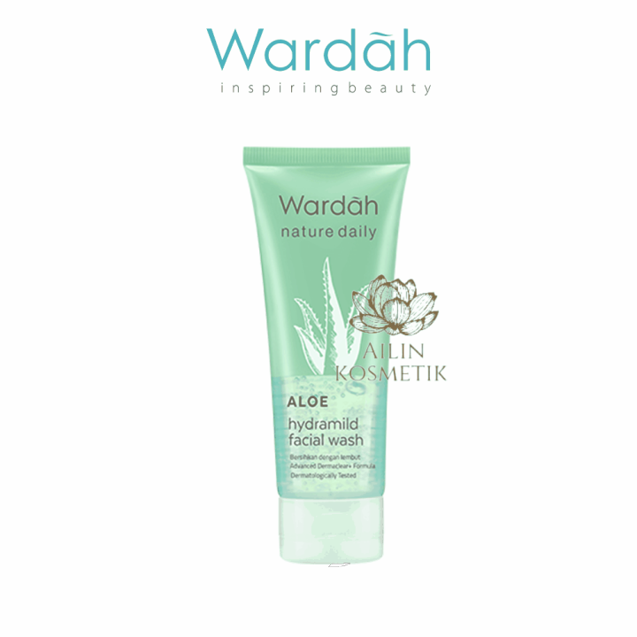 Wardah Nature Daily Aloe Hydramild Facial Wash 60ml Lazada Indonesia