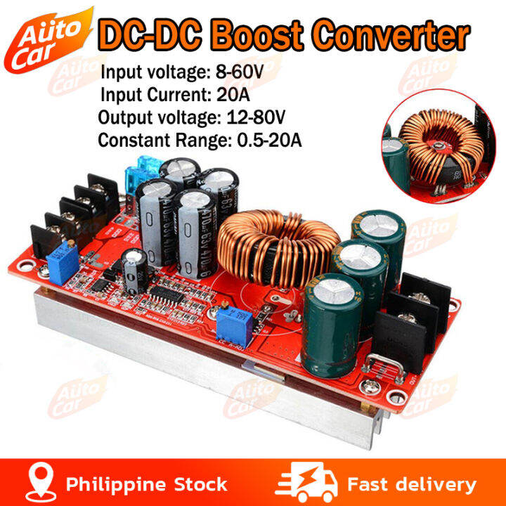 DC DC Converter 20A 1200W Step Up Step Down Buck Boost Module 8 60V To