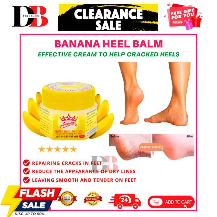 Authentic Thailand Supreme Banana Moisturizing Heel Balm Banana Peel