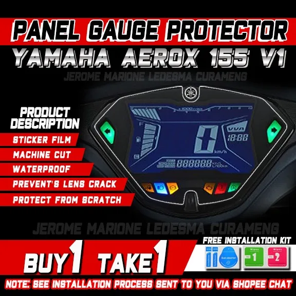 PANEL GAUGE PROTECTOR YAMAHA AEROX V1 Lazada PH