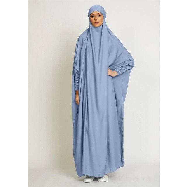 Eid Hooded Muslim Women Hijab Dress Prayer Garment Jilbab Abaya Long