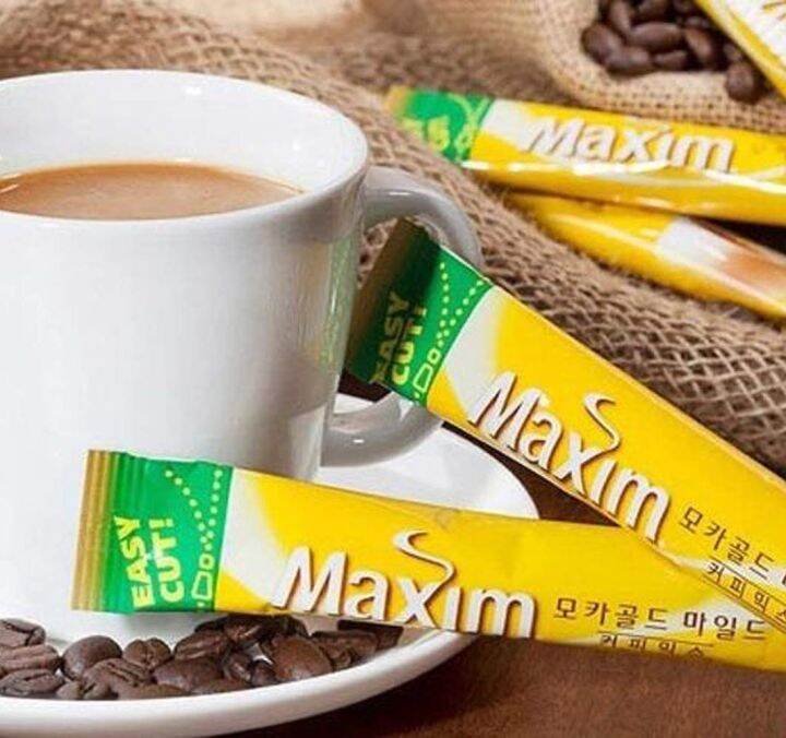 Maxim Mocha Gold Mild Coffee Mix 12 Sticks Sachets Per Pack Product