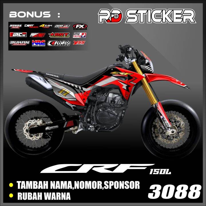 Stiker Motor Crf L Full Body Dekal Sticker Hologram Crf L