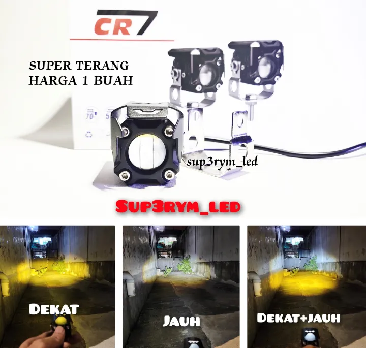 Lampu Tembak Laser Superbright Transformer 1 Mata Laser PUTIH KUNING