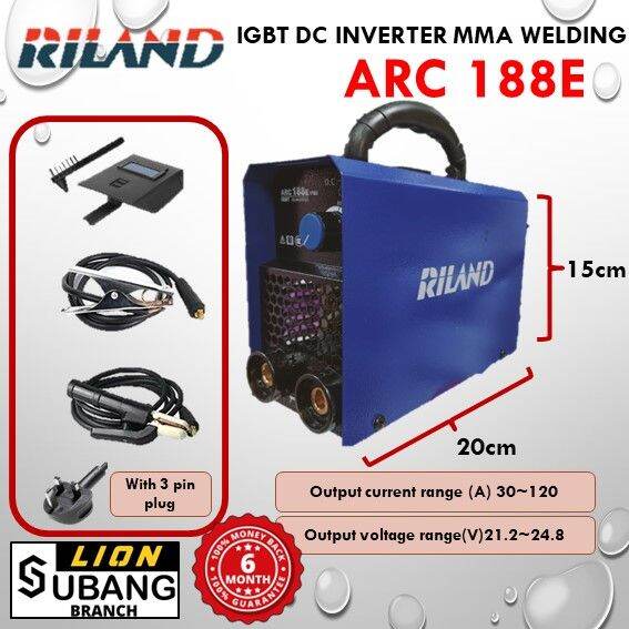 RILAND ARC 188E IGBT DC Inverter Welding Machine 6 Months Local