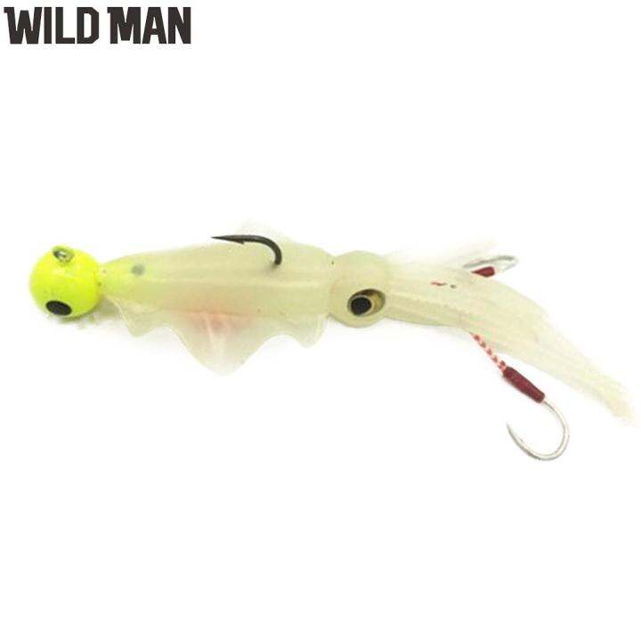 Cm G Luminous Fishing Lure Octopus Squid Jig Hooks Artificial Soft