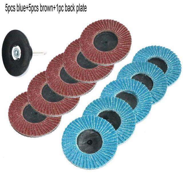 Pcs Inch Inch Roll Lock Quick Change Flap Disc Roloc Sanding Pad