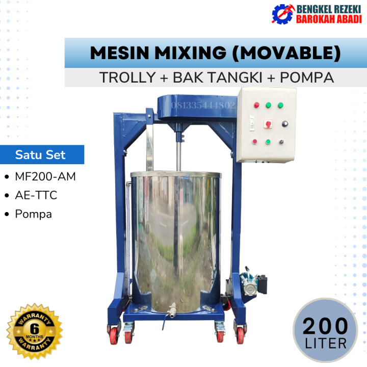 Mesin Mixer Pengaduk Cairan Sabun Deterjen Parfum Softerjen Sirup