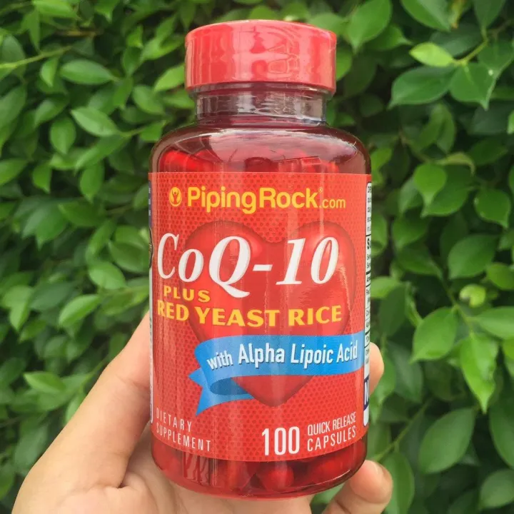 CoQ10 Plus Red Yeast Rice With Alpha Lipoic Acid 100 Quick Release