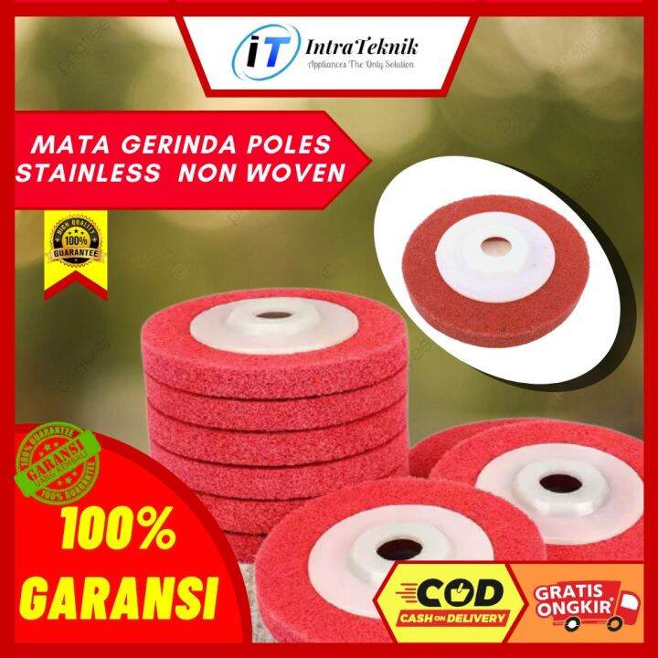 Mata Gerinda Poles Inch Poles Stainless Amplas Stainless Non Woven