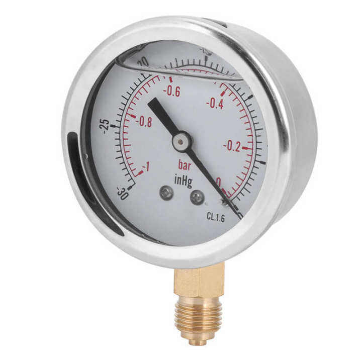 Ts Pggz Bar Bsp Y Radial Oil Filled Vacuum Pressure Gauge For